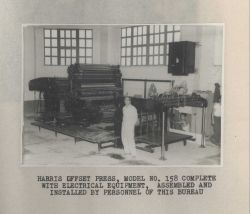 Installation of Harris-Offset Press Image