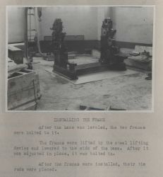 Installation of Harris-Offset Press Image
