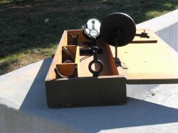 A heliotrope - an instrument used to reflect sunlight for signaling purposes Image