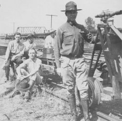 Leveling crew working somewhere on West Coast Image