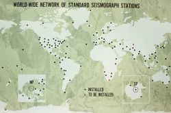 World-wide network of standard seismograph stations managed by Coast and Geodetic Survey Image