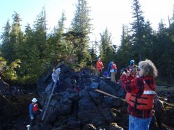 Leveling tide staff. Image