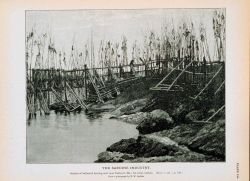 Section of ballasted weir near Eastport, Maine; for rocky bottom From a photograph by T Image