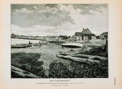 Clam-diggers' boats and shucking-houses at Essex, Massachusetts From photograph by T Image