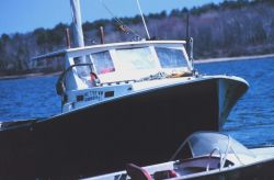 A lobster boat at Cousins Island Image