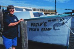 Judy David, a bait shrimper from Mississippi Photo