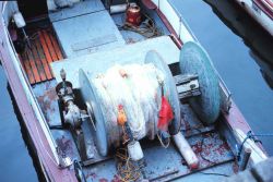 A gillnet wound on its reel Image