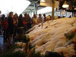 Scene in the Pike Place Fish Market Image