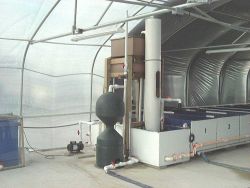 Filter unit in front of ornamental fish tanks at University of Florida Institute of Food and Agriculturl Sciences Laboratory Image