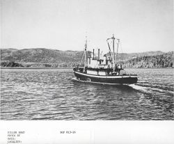 A hunter-killer boat on the way to the whaling grounds. Image