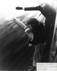 Deploying high-speed plankton sampler from BCF vessel. Image