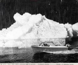 A small outboard FWS boat on patrol in SE Alaska Image