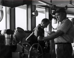 Wheelhouse of the ALBATROSS IV while underway Image