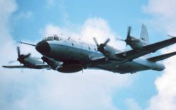 NOAA P-3 in flight Image