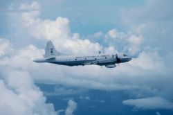 NOAA Lockheed WP-3D Orion turboprop aircraft, a P-3 variant. Image