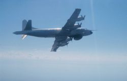 NOAA Lockheed WP-3D Orion turboprop aircraft, a P-3 variant. Image