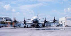 NOAA Lockheed WP-3D Orion turboprop aircraft, a P-3 variant. Image