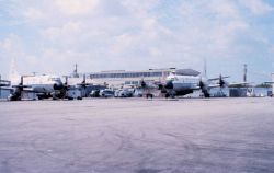 NOAA Lockheed WP-3D Orion turboprop aircraft, a P-3 variant. Image