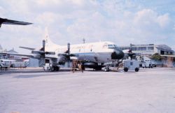 NOAA Lockheed WP-3D Orion turboprop aircraft, a P-3 variant. Image