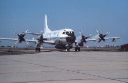 NOAA Lockheed WP-3D Orion turboprop aircraft, a P-3 variant. Image