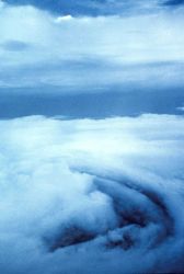 In the eye of Hurricane Debbie. Image