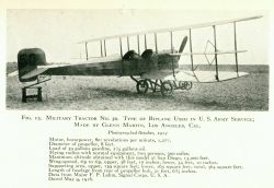 Military tractor no 50 type of biplane used in US Army service. Image