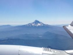 Mount Hood as seen from NOAA King Air (BC300 CER) N68RF. Image