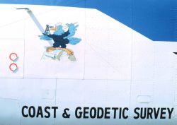 Disney Coast and Geodetic Survey Eagle as nose art on the NOAA de Havilland Buffalo N13689. Image