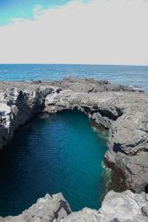 A beautiful grotto with a tunnel to the sea Image