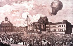 An early balloon accident in: 
