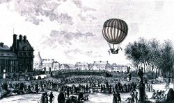 Ascent of Jacques Charles at the Tuileries, December 1, 1783 in: 