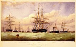 Arctic Squadron quitting the Nore, April 1852 Image
