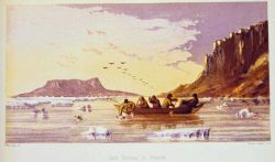 Duck shooting in oomiak Image