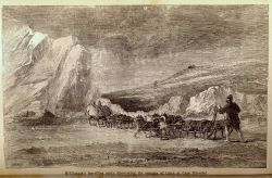 McClintock's traveling party discovering the remains of a cairn at Cape Herschel Image