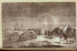 A funeral on the ice - the effect of Paraselena - mock moons Image