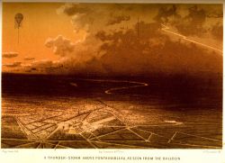 A thunderstorm above Fountainbleau, as seen from the balloon Image