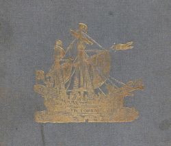 Image of Magellan's ship VICTORIA, embossed on cover of 