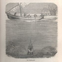 Diving bell for undersea salvage. Image