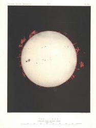 Astronomical Engravings Illustrating Solar Phenomena prepared at the Harvard Observatory under the direction of Joseph Winlock Image