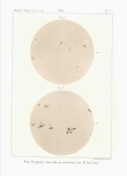 Astronomical Engravings Illustrating Solar Phenomena prepared at the Harvard Observatory under the direction of Joseph Winlock Image