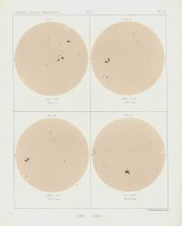 Astronomical Engravings Illustrating Solar Phenomena prepared at the Harvard Observatory under the direction of Joseph Winlock Image