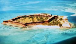 Aerial view of Fort Jefferson Image