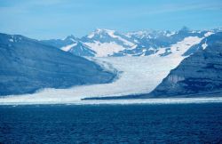 Icy Bay, Yahtse Glacier - current meter by helicopter Image