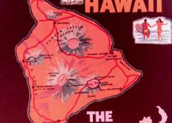 Map of the Big Island of Hawaii Image