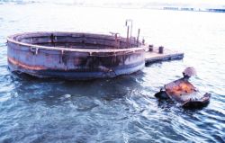 Battleship ARIZONA gun turret at the ARIZONA Memorial Image