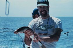 Fishing on the bay. Image