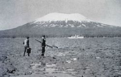 Mount Edgecombe and the Coast Guard Cutter TALAPOOSA Image
