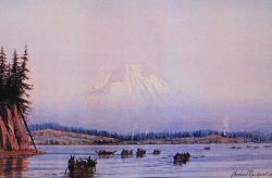 Mount Rainier as seen by Cleveland Rockwell in the 1880's Image
