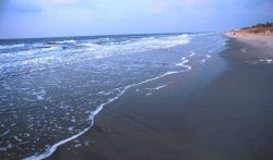 Gentle surf on the Folly Island Beach Image
