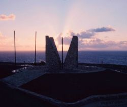 Sunrise at the Point Udall Millennium Monument Image